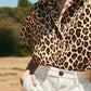 Casual Leopard Print Short Sleeve Shirt