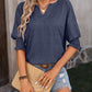 Loose V-neck and Dolman Sleeve T-shirt 51367206