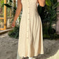 Pure Cotton Suspenders Everyday Versatile Midi Dress