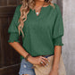 Loose V-neck and Dolman Sleeve T-shirt 51367206