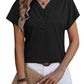 Women's V-Neck Chain Jacquard Short Sleeve T-Shirt 04509684