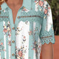 Casual Shirt Collar Printed Short Sleeve Shirt