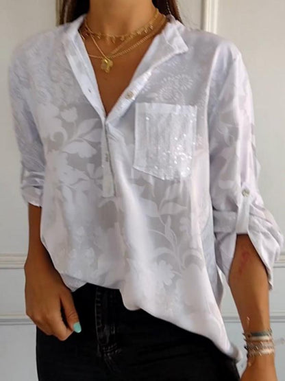 High-end Elegant Printed Shirt