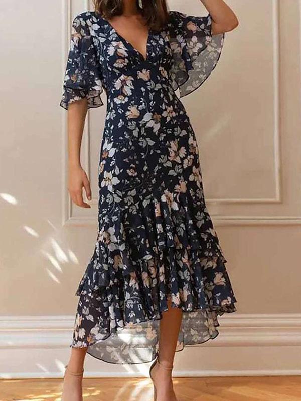 Temperament Lady Holiday Maxi Dress