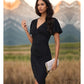 Commuting V-neck Temperament Slim Dress 46657755YM