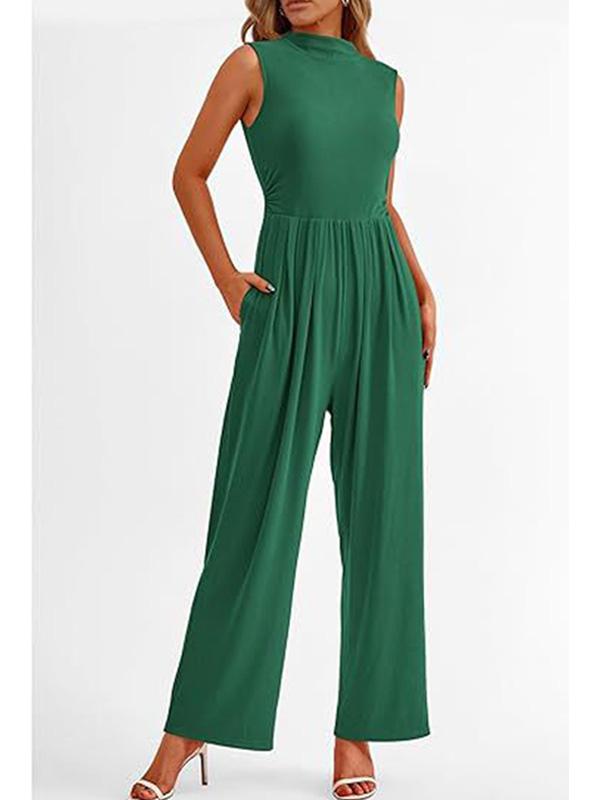 Elegant Formal Casual Sleeveless Wide Leg Jumpsuit