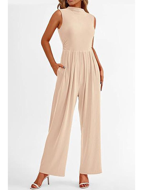 Elegant Formal Casual Sleeveless Wide Leg Jumpsuit