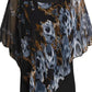 Lightweight Double Chiffon Printed Cape Shirt