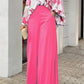 Loose Casual Printed Shirt and Wide-leg Pants Two-piece Set 51096975