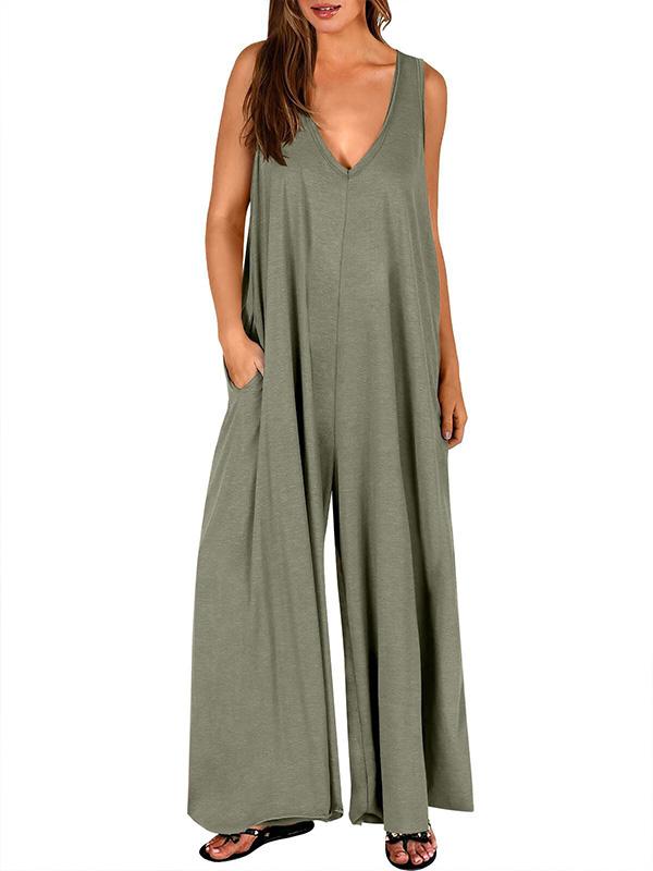 Women's Casual Pocket Jumpsuit