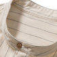 Linen Blend Shirt with Henley Collar and Linen Pants