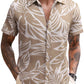 Casual Linen Blend Printed Shirt (US Only)