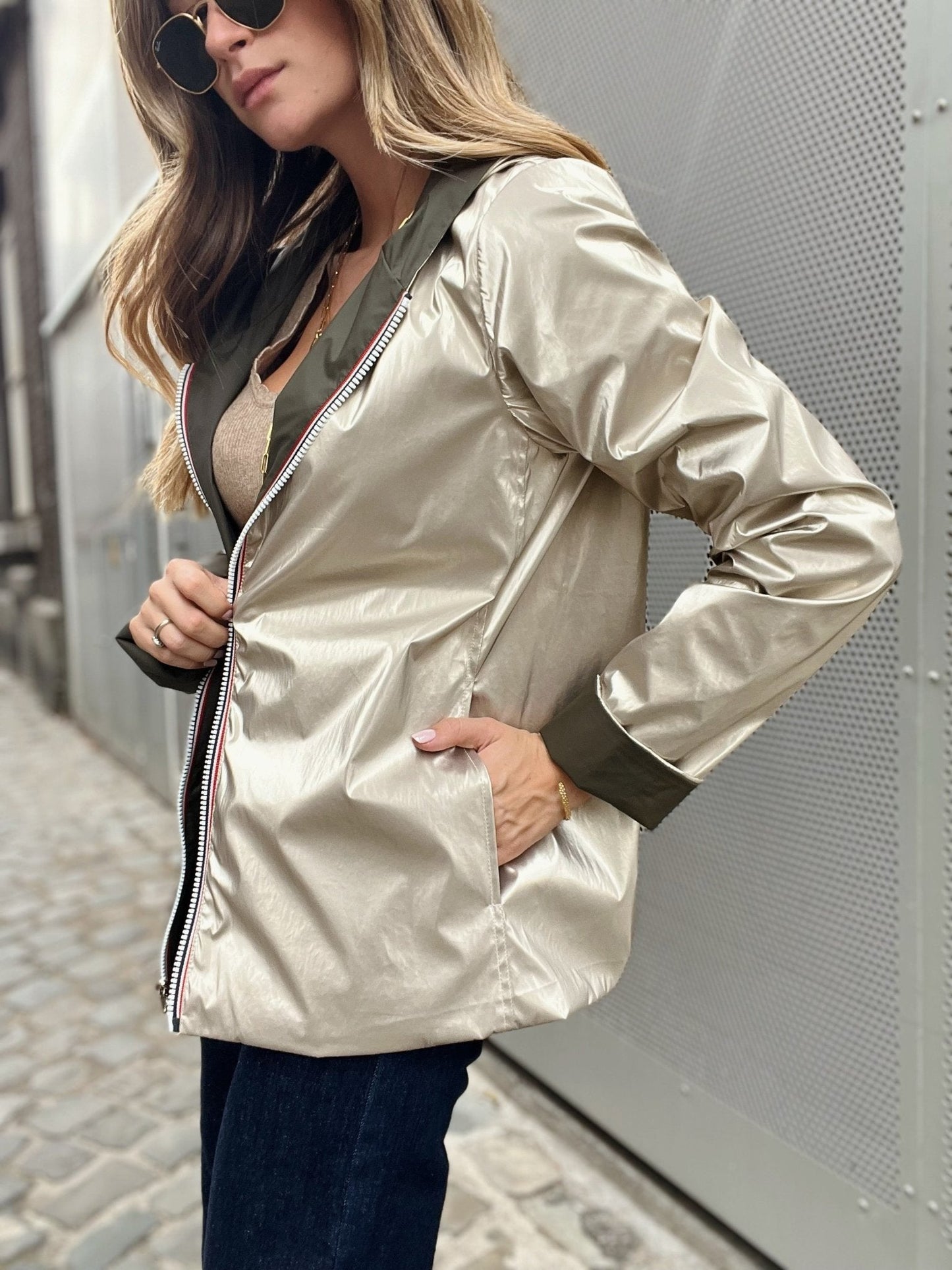 LIANA REVERSIBLE WATERPROOF JACKET