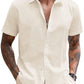 Casual Linen Blend Button Down Shirt (US Only)