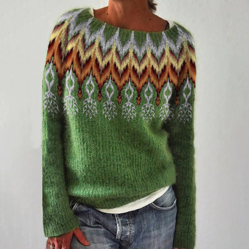 Anna - Retro Knitted Sweater