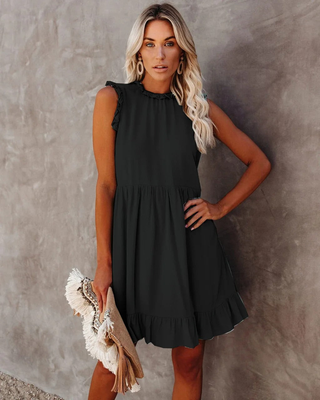 Iliana - Ruffled Waist Dress