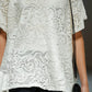 Elegant Round Neck Short Sleeve Lace T-shirt