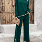 Stylish Casual Solid Color Knitted Long-sleeve Suit