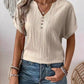 V-neck Batwing Sleeve Blouse