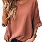 Casual Round Neck Short Sleeve T-Shirt