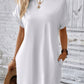 Batwing Sleeves Hidden Pockets Casual Dress