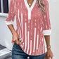 Color Block Floral Print Half Sleeve Shirt