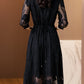 Black Rose Chiffon Dress