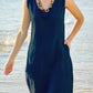 U-neck Cotton and Linen Sleeveless Dress