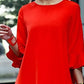 Elegant Ruffle Sleeve Midi Dress