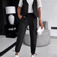 Stylish Stipe Graphic Vest and Pants Set