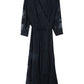 Black Rose Chiffon Dress