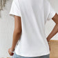 Irregularly Knotted Hem Short-sleeve T-shirt