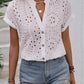 Elegant Hollow-out Lace Cardigan Shirt