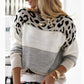 Fashion Patchwork Knitted Sweater