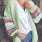 Elegant Striped Knitted Cardigan