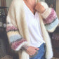 Elegant Striped Knitted Cardigan