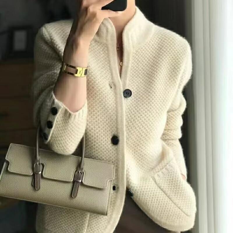 Cashmere Wool Knitted Cardigan