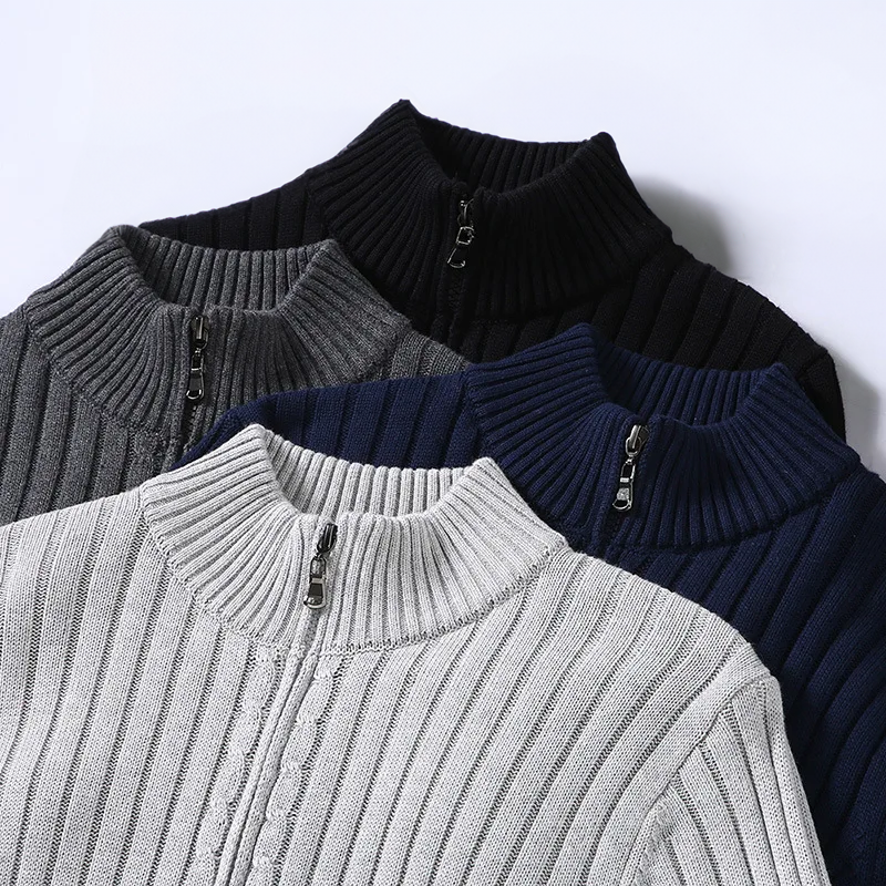 Massimo | Merino Zip Cardigan