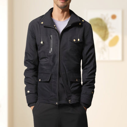 Men’s Winter Cargo Jacket with Hood